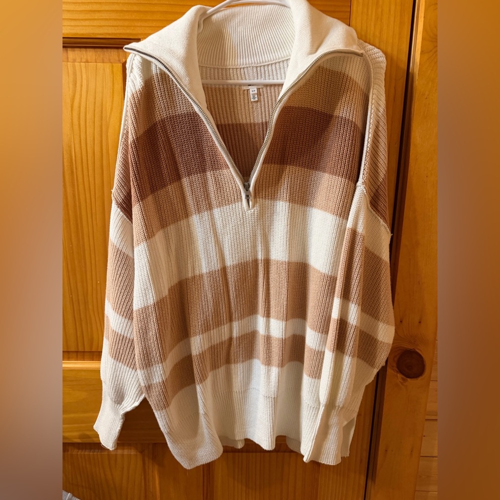 Aerie Oversized Collared Sweater